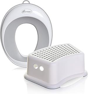 Dreambaby Toilet seat and Step Stool, Grey, 2 Piece Set
