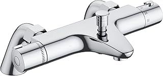 MORADO Thermostatic Bath Shower Mixer,Thermostatic Bath Mixer Tap,Bath Tap with Temperature Control,Solid Brass,Chrome Finished,Bathtub Mounted,(Bathtub Mounted)