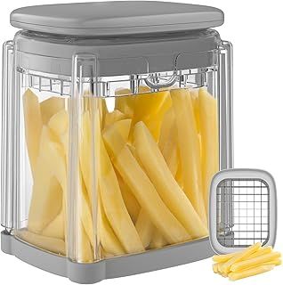 Potato Chipper Chip Cutter French Fry Cutter for Potatoes, Fast Cutting Potato Chip Cutter for French Fries, Food Dicer Chop Box for Vegetables Fruits