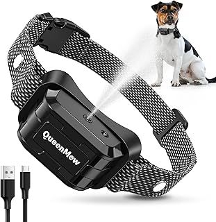 Bubbacare Anti Barking Dog Collar, Citronella Spray Deterrent, Black Nylon Collar for Small, Medium, Large Dogs