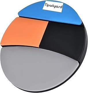 Drum Practice Pad, 12 Inch Silent Practice Pad With Four Different Playing Surfaces