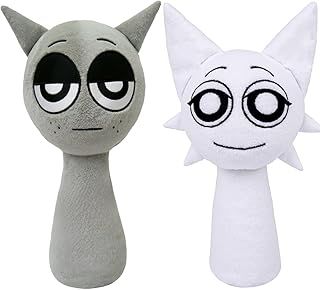 Sprunki Plushies Merch, sprunki Toys Plush, Realistic Cute Soft Stuffed Animal Doll Pillows Game Fans Boy Girl Kids (2PCS)