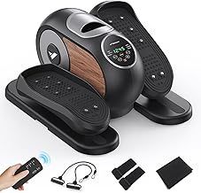 MERACH Under Desk Elliptical Machine for Home, Electric Elliptical Machine for Seniors with 12 Adjustable Speed, Quiet & Portable Seated Pedal Exerciser with Remote Control & Non-Slip Pad