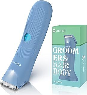 VIKICON Bikini Trimmer Women, Electric Lady Shavers for Women Pubic Hair, IPX7 Waterproof Ladies Razors for Bikini Body Legs Underarm, Wet/Dry Use, Hygienic Ceramic Blades, No Cuts, No Pain