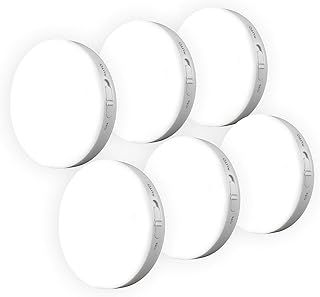6 Pack Motion Sensor Lights Indoor,Under Cabinet Kitchen Lights,Wireless Battery Operated LED auto Lamp,Rechargeable Magnetic Stick on Puck Wall Night Light,Stair,Cupboard,Wardrobe,Hallway