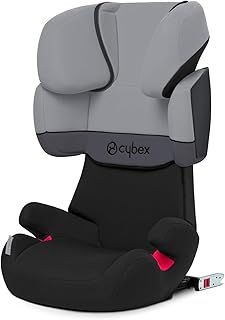Cybex Silver Solution X-Fix Child's Car Seat, High Back Booster, with Reclining Headrest, For Cars with and without ISOFIX, Group 2/3 (15-36 kg), From approx. 3 to 12 Years, Cobblestone