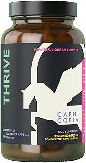 Core#1Beef Liver Supplements - Grass Fed Beef Liver Capsules - Organic Desiccated Liver Tablets - Beef Organ Supplements - 30 Servings