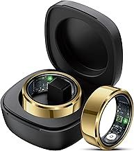 Smart Ring Heart Rate Monitor Blood Pressure Ring Sleep Tracker Blood Oxygen Health Ring Pedometer Step Counter Calories Waterproof Fitness Rings for Men Women