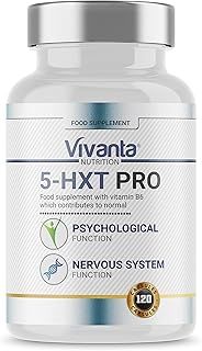 5HXT Pro - 200mg of 20:1 Griffonia Seed Extract per Serving - with B6, Supports Psychological Function - Vegetarian & Vegan - High Strength (120 Capsules)
