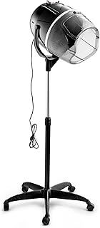 COSTWAY Hair Dryer Hood, Professional Hair Processor Stand Hairdryer with Timer & Temperature Control and Wheels, Height Adjustable Portable Mobile Dryer Hood for Home, Salon (Black)