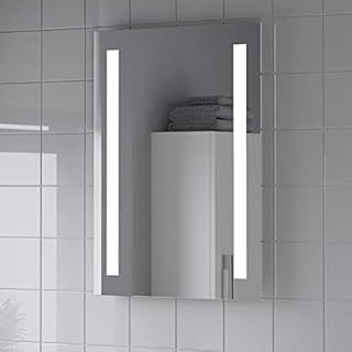 Artis® 500 x 700mm Bathroom Mirror with LED Lights Wall Mounted Illuminated Light Vanity Mirrors for Bathrooms, Battery Operated, Switch