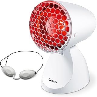 Beurer IL11 Infrared Heat Lamp | Warm, soothing infrared light | Helps ease muscle aches and joint stiffness | Speed recovery from the common cold | Improve complexion | With 5 angles of inclination