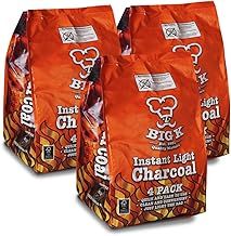 The Chemical Hut 12KG (X12, 1KG bags) of Instant Light The Bag BBQ Charcoal for Stoves BBQs Burner - Comes Anti-Bacterial Pen!