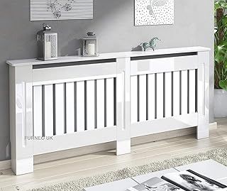 Modern High Gloss White Radiator Cover S M L XL (Extra Large)