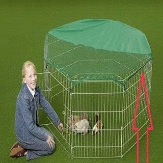 VivaPet Octagon Galvanised Rabbit Cage Playpen Safety Net Cover, 116 cm x 72 cm Size