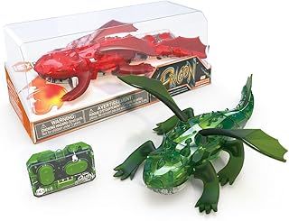 HEXBUG Remote Control Dragon - Rechargeable Toy for Kids - Adjustable Robotic Dinosaur Figure - Colors May Vary
