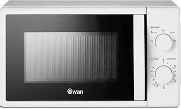 Swan SM4420WHT Manual Microwave with 5 Power Levels, 35 Minute Timer, 700W, 20L, White