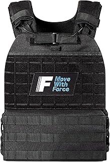 Force Fitness Weighted Vest for Men and Women with Ultra-Durable and Adjustable Straps - Weight Vest for Cardio, Walking, Running, Strength Training, Body Building, & Calisthenics