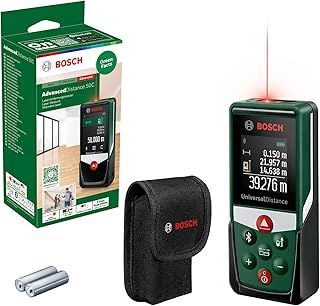 Bosch Laser Measure UniversalDistance 50C (Measure Distance up to 50m Precisely, Measuring Functions, Memory Function, in Cardboard Box)