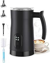 350ml 4-in-1 Milk Frother Electric,Auto Shut-Off,Temperature Control Milk Frothers,One Button Contorl Milk Steamer,Hot Chocolate Maker for Coffee,Latte, Hot Milk