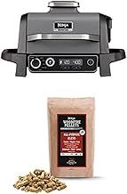 Bundle of Ninja OG701UK Woodfire Electric BBQ Grill & Smoker, 7-in-1 Outdoor Grill & Air Fryer + Ninja Woodfire Pellets [XSKOGAPBPL2UK ], All-Purpose Blend 900g Bag