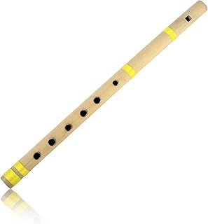 Unique Birthday Gift Ideas 13 Inch Authentic Indian Wooden Bamboo Flute in 'C' Key Fipple Woodwind Musical Instrument Recorder Traditional Bansuri Hand Crafted Novelty Gifts Men Women