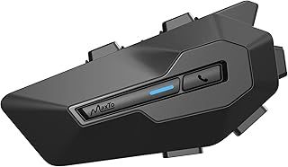 MAXTO Helmet Communication Systems, MX2 2-Riders 1000M Motorcycle Bluetooth Headset with BT5.0 Music Sharing, FM/AI Voice, Motorcycle Helmet Speaker Intercom Headset (Soft + Hard Mic for all Helmets)