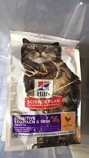 Hills Science Plan Adult Sensitive Stomach And Skin Chicken Dry Cat Food 1.5kg