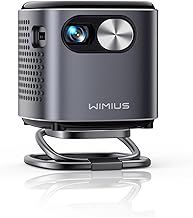 【Ultra Short Throw & Android 11.0】Mini Projector, Auto Keystone 700ANSI Smart DLP Battery Projectors, WiFi6 Bluetooth Portable Pocket Projectors for Home Cinema, Travel,Camping Gift with Stand