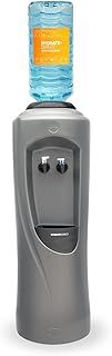 Hydrate Direct Core Bottled Water Cooler Dispenser | Floor-Standing Water Machine, Easy to Sanitise & Maintain. Perfect for Home and Office, Dispenses Ambient & Chilled Water – Grey/Black