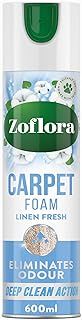 Zoflora Linen Fresh Carpet Freshener & Care Foam, Carpet Cleaner,Stain Remover Foam for Carpets and Upholstery, Neutralises Odours, Deep Cleans, Pet Safe, 1x 600 ml