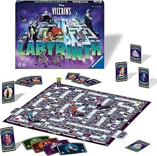 Ravensburger Disney Villains Labyrinth Family Strategy Board Game for Kids & Adults Age 7 Years Up - 2 to 4 Players