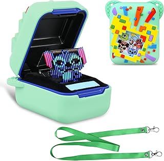 BOVKE Silicone Cover Case for Bitzee Disney Interactive Toy with 30 Characters Inside, Bitzee Disney Digital Pet Protective Skin Sleeve for Bitzee Virtual Electronic Pets Kids Disney Toys, Green
