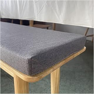 Bench Cushion Outdoor 120cm/150cm/100cm x 40cm, Seat Cushions for Indoor Furniture Non-Slip Washable Bench Cushions Cover, 45D High-Resilience Upholstery Foam Cushion(Dark Gray,140x40cm/51x16in)