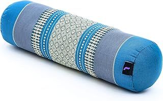 Leewadee Large Yoga Bolster – Shape-Retaining Tube Cushion for Meditation, Bolster for Stretching, Made of Kapok