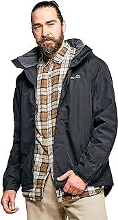Peter Storm Men’s Downpour 2-Layer Jacket with Rollaway Adjustable Hood, Waterproof, Breathable & Lightweight Raincoat, Ideal for Walking, Hiking & Outdoor Recreation, 3000mm HH