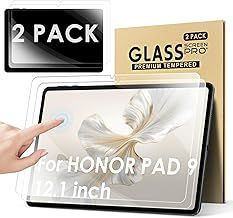 KATUMO【2 Pack 】Screen Protector for Honor Pad 9 12.1-inch/Honor MagicPad2 12.3-inch, HD Clear Scratch Resistant Tempered Glass Film for Honor pad 9