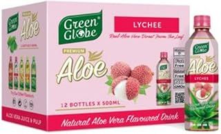 Globe Aloe Vera Juice Drink - Pack of 12, 500 ml Each, Original Flavor for Hair & Skin