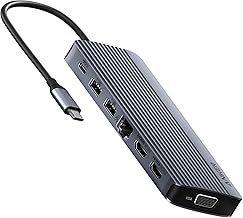 Anker Laptop Docking Station, 14 in 1 USB C Hub, Triple Display with 2 x 4K HDMI, 1080p VGA, 100W Power Delivery, 5Gbps USB-A/C Data Ports for MacBook, Dell XPS and More