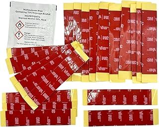 Premium Number Plate Sticky Pads with 3M VHB 5952 Adhesive - Double-Sided, Heavy-Duty Car License Plate Fixings - Weatherproof, Professional Strength, Residue Free - 20 Pack