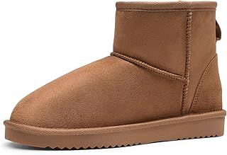 DREAM PAIRS Women's Winter Snow Boots Classic Faux Fur Lined Slip On Ankle Boots FuzzyClassic I Low Boot
