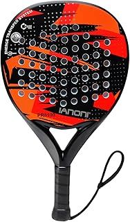 IANONI Padel Racket Carbon Fiber Surface with EVA Memory Flex Foam Core Padel Tennis Racquets Paddle Tennis Racket