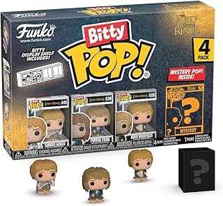 Funko Bitty Pop! Lord Of the Rings - Samwise 4PK​ and A Surprise Mystery Mini Figure - 0.9 Inch (2.2 Cm) - Lord Of the Rings Collectable - Stackable Display Shelf Included - Gift Idea