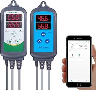 Inkbird ITC-308-WIFI Thermostat Temperature Controller with IHC-200-WIFI Humidity Controller Hygrostat
