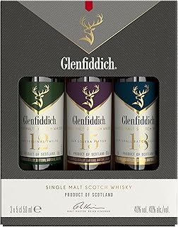 Glenfiddich Single Malt Scotch Whisky Taster Gift Pack, 3 x 5 cl