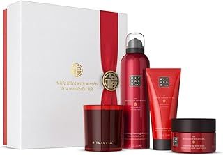 RITUALS Gift Set The Ritual of Ayurveda Medium - Home and Skincare Products Enriched with Indian Rose and Sweet Almond Oil - Bath Gift Box with Balancing and Soothing Properties