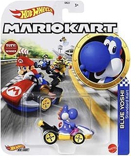 Hot Wheels Mariokart - Blue Yoshi Standard Kart