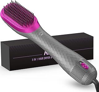 3 in 1 Hair Dryer Brush Professional 1200W Powerful Ceramic Tourmaline 3 Heat/2 Speed Settings One Step Hair Dryer and Styler