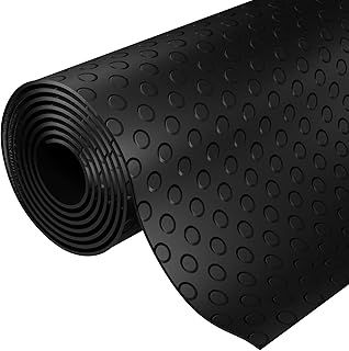 0.5m x 1.5m Coin Rubber Anti-Slip Garage Matting Flooring Roll 3mm Thick | 50cm x 150cm Floor Mat