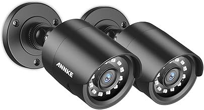 ANNKE 1080p HD Wired Home Security Camera, Dual-Light 2-pack CCTV Bullet Camera for Surveillance System, 66ft Night Vision, 3.6mm Lens, IP67, Outdoor Indoor Use